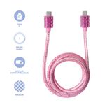 Cable-De-Carga-Y-Datos-Tipo-C-Nailon-Reforzado-Rosa-1-m-60-W-Diamond-Like-3-30496
