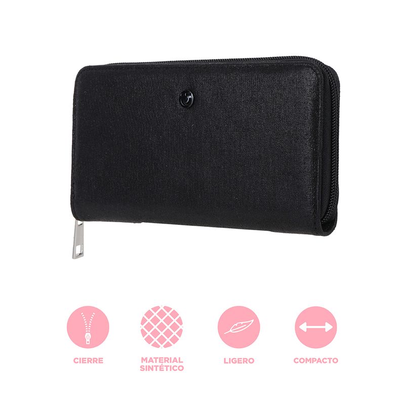 Cartera-Larga-Para-Mujer-Sint-tica-Negra-19x10-cm-4-30511