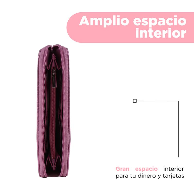 Cartera-Larga-Para-Mujer-Sint-tica-Rosa-19x10-cm-5-30512