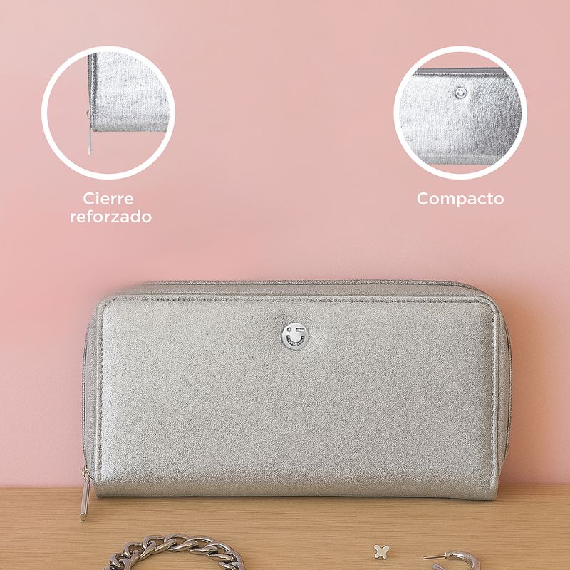 Cartera-Larga-Para-Mujer-Sint-tica-Plateada-19x10-cm-6-30513