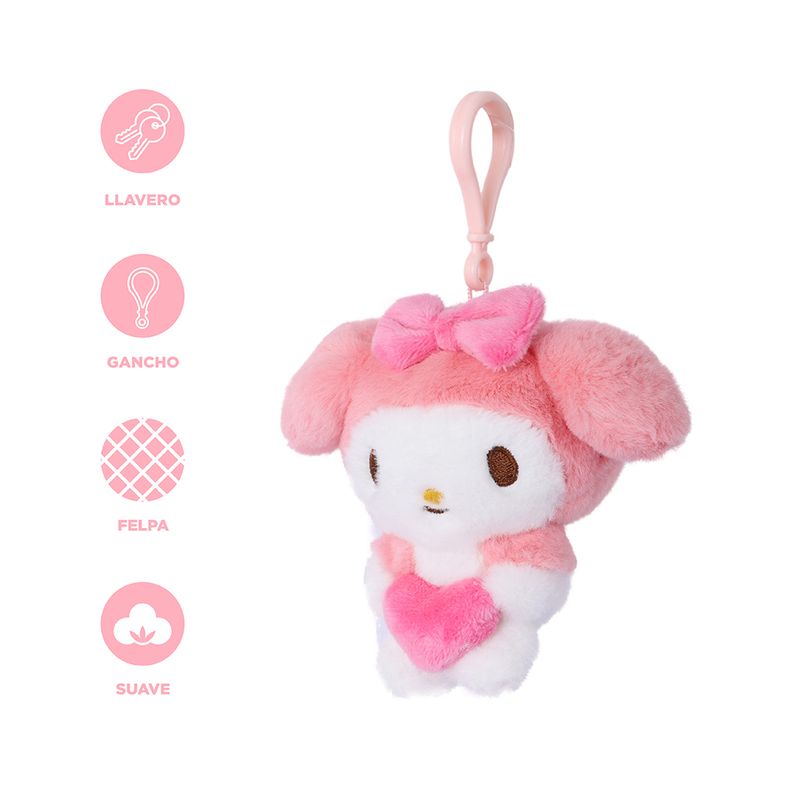 Llavero-Sanrio-My-Melody-Coraz-n-Felpa-16-5-cm-3-30536