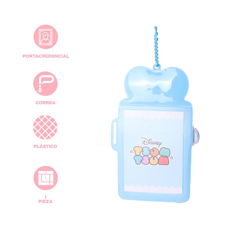 Porta-Credencial-Disney-Stitch-Tsum-Tsum-Sint-tico-Azul-19-5-cm-3-30547