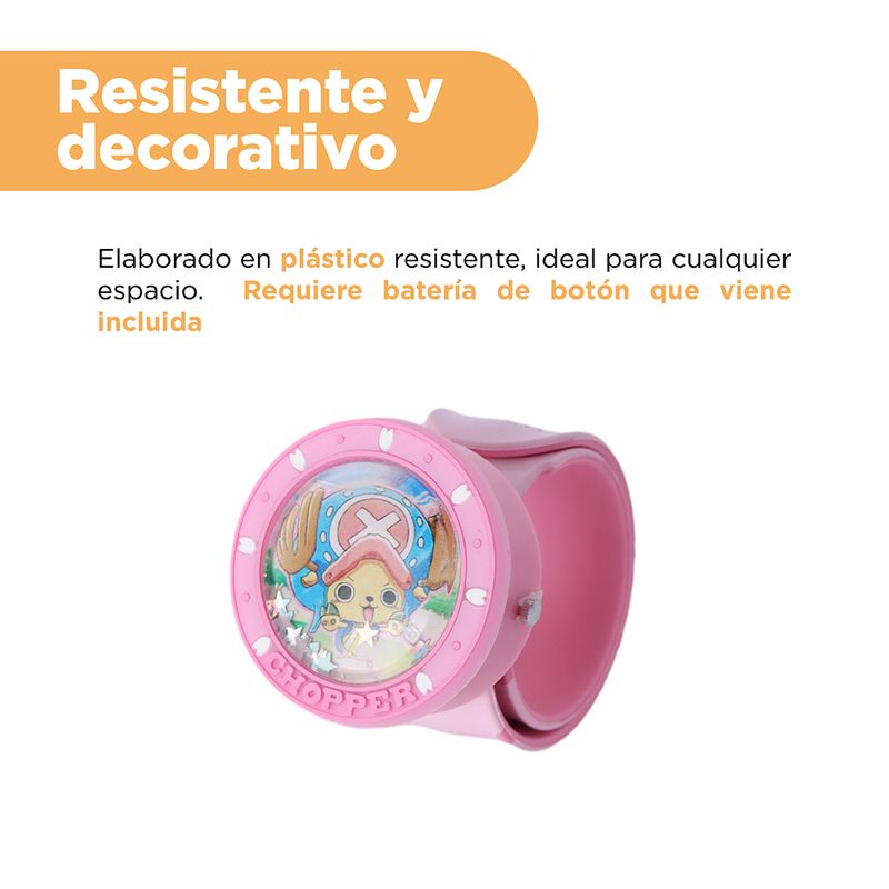 Reloj-Slap-One-Piece-Tony-Tony-Chopper-Infantil-Rosa-4-30559