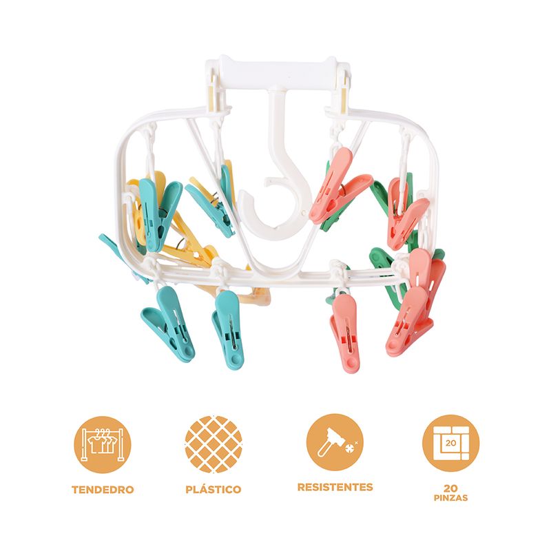 Colgante-Para-Ropa-Sint-tico-Multicolor-20-Pinzas-3-30606