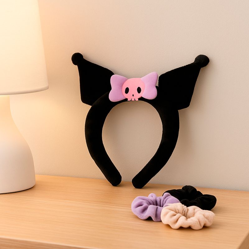 Diadema-Sanrio-Kuromi-Afelpada-Textil-Negra-2-30631