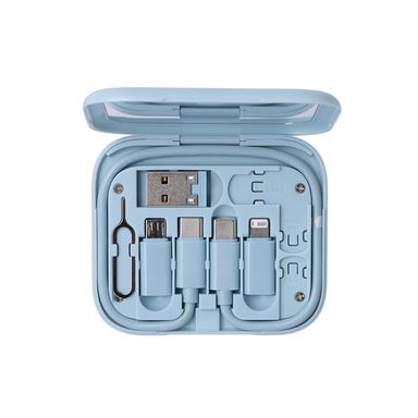 Estuche Para Cables De Carga Sintético Azul