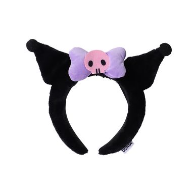 Diadema Sanrio Kuromi Afelpada Textil Negra