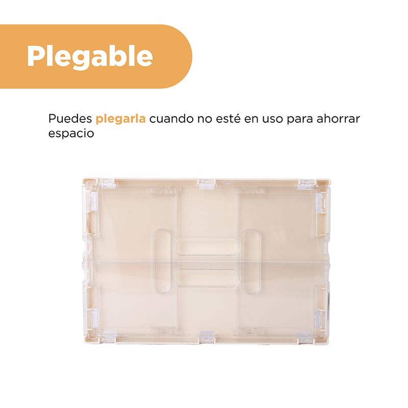 Cesta-De-Almacenamiento-Plegable-Pl-stico-Beige-20-5x9-cm-5-29620