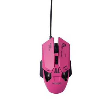 Mouse Con Cable Gamer Sintético Rosa