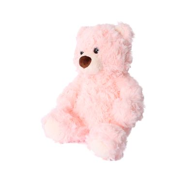 Peluche Osito Sentado Felpa Rosa 26x15 cm