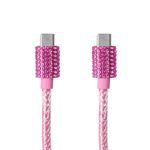 Cable-De-Carga-Y-Datos-Tipo-C-Nailon-Reforzado-Rosa-1-m-60-W-Diamond-Like-1-30496