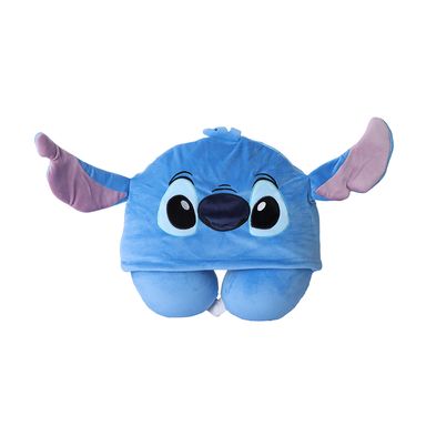 Almohada De Viaje Con Capucha Disney Memory Foam Azul 32x30 cm