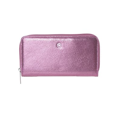Cartera Larga Para Mujer Sintética Rosa 19x10 cm