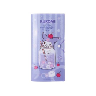 Organizador De Documentos Sanrio Kuromi Sintético Morado 19.6x9.8 cm