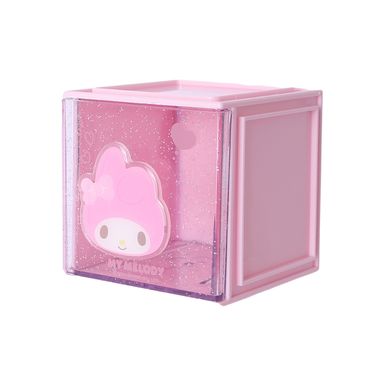 Organizador De Escritorio Con Cajón Sanrio My Melody Sintético Rosa 9.5x9.5 cm