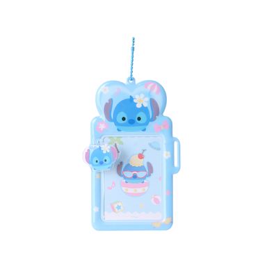 Porta Credencial Disney Stitch Tsum Tsum Sintético Azul 19.5 cm