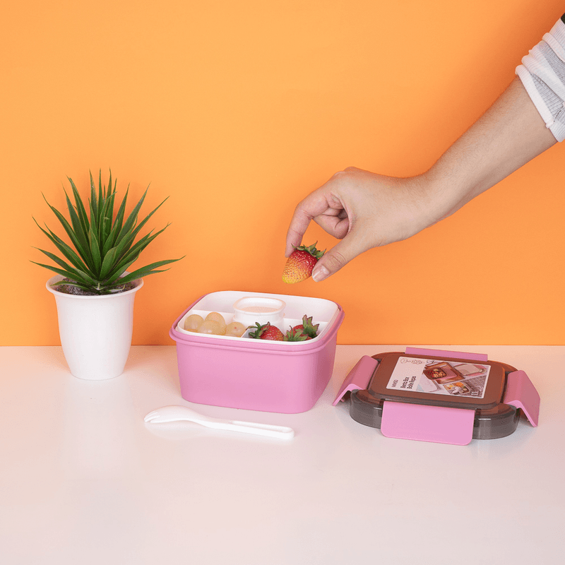 Contenedor-De-Doble-Capa-Para-Ensalada-Miniso-Rosa-1100-ml-8-10534