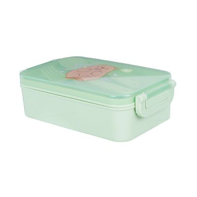 Contenedor De Alimentos We Bare Bears Pardo Plástico Verde 470 ml
