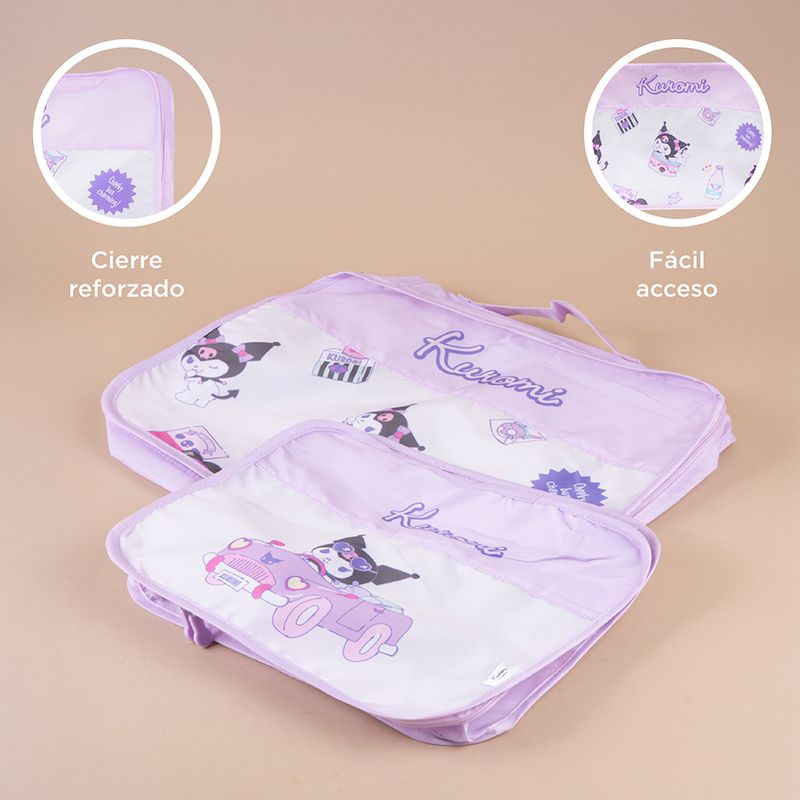 Set-Bolsas-De-Viaje-Sanrio-Kuromi-Textiles-Morados-25x32-cm-30x40-cm-2-Piezas-5-30654