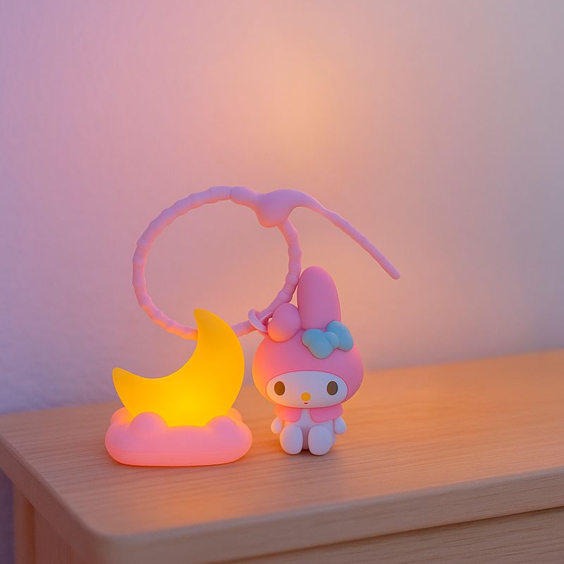 Llavero-Con-Luz-Sanrio-My-Melody-Sint-tico-Rosa-2-30665