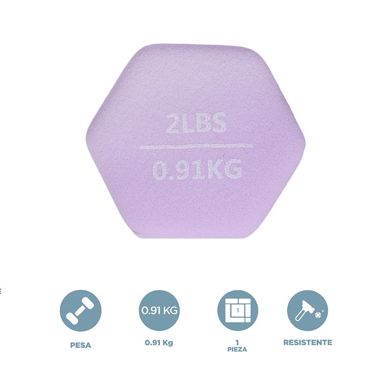 Mancuerna-Antideslizante-Revestimiento-De-Neopreno-Lila-0-91-kg-3-30727