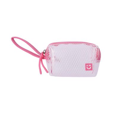 Monedero Sintético Rosa 12x7x6 cm