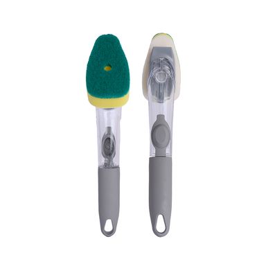 Cepillo De Limpieza Para Cocina Con Dispensador Sintético Transparente