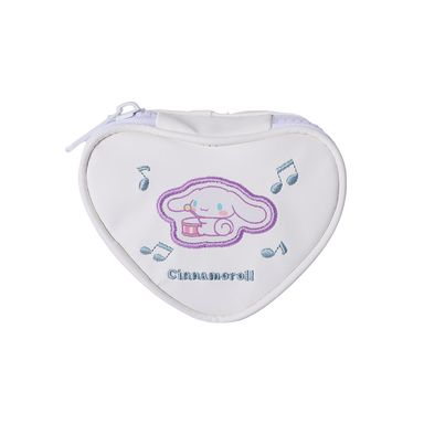 Monedero Sanrio Cinnamoroll En Forma De Corazón Sintético Blanco 11x9x6 cm