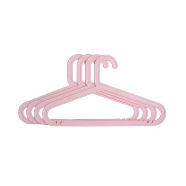 Set Ganchos Para Ropa Sintéticos Rosas 2 kg 4 Piezas
