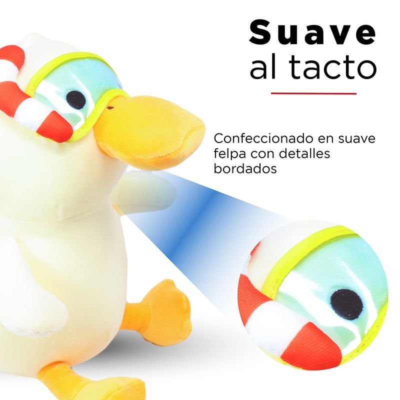 Peluche-de-Pato-Sentado-con-Snorkel-Diving-Duck-Miniso-Felpa-3-10682