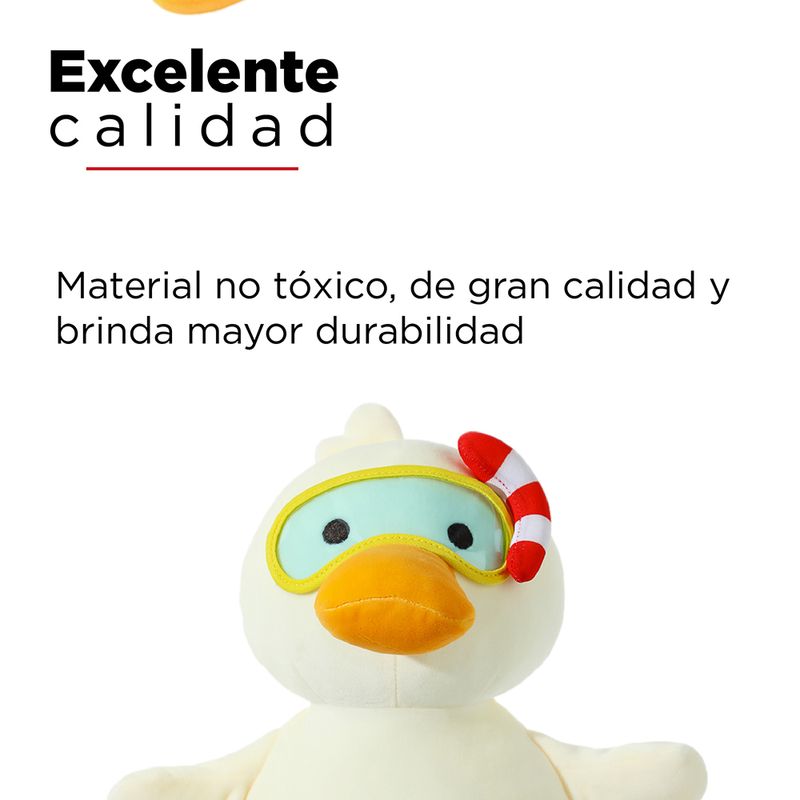 Peluche-de-Pato-Sentado-con-Snorkel-Diving-Duck-Miniso-Felpa-4-10682