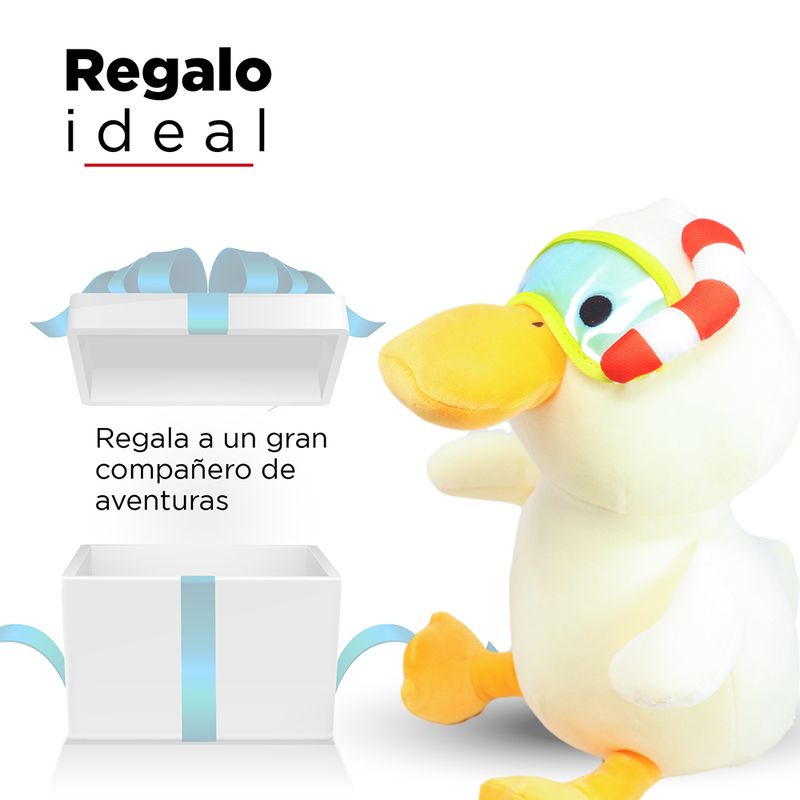 Peluche-de-Pato-Sentado-con-Snorkel-Diving-Duck-Miniso-Felpa-5-10682