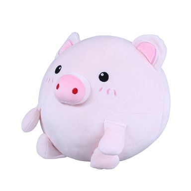 Peluche Redondo En Forma De Puerquito (Rosa) Miniso