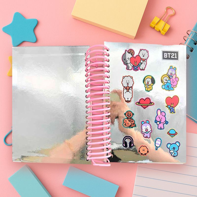 Set-Libretas-BT21-Tornasol-14-7x19-5-cm-80-Hojas-Raya-2-Piezas-2-22611