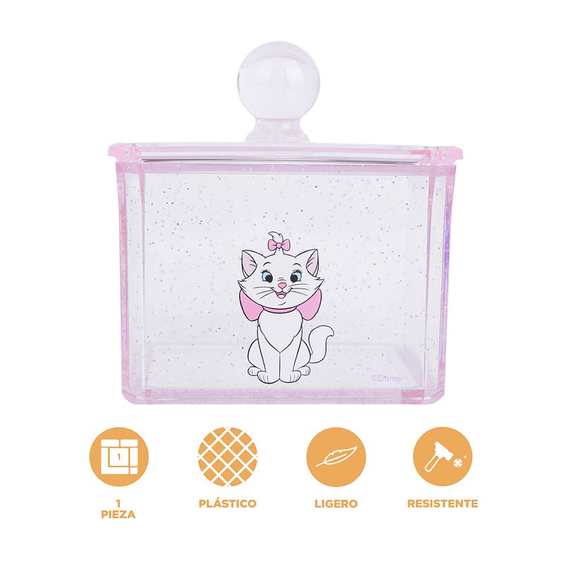Cesta-De-Almacenamiento-Disney-Marie-Pl-stico-Transparente-9-4x10-cm-3-22127