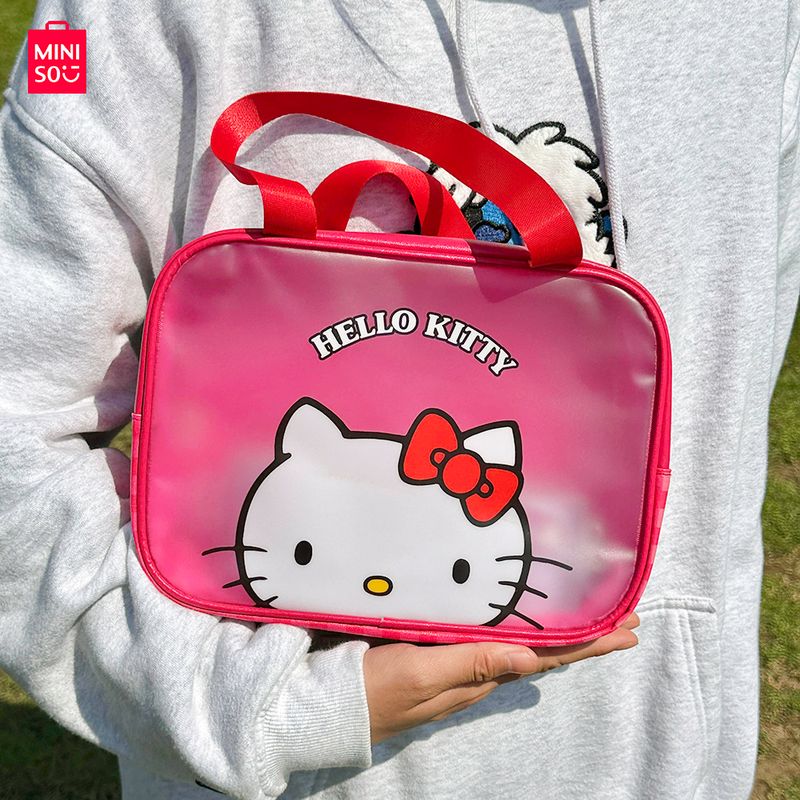 Neceser-De-Viaje-Sanrio-Hello-Kitty-Impermeable-Sint-tico-Rojo-25x10x18-cm-2-17137