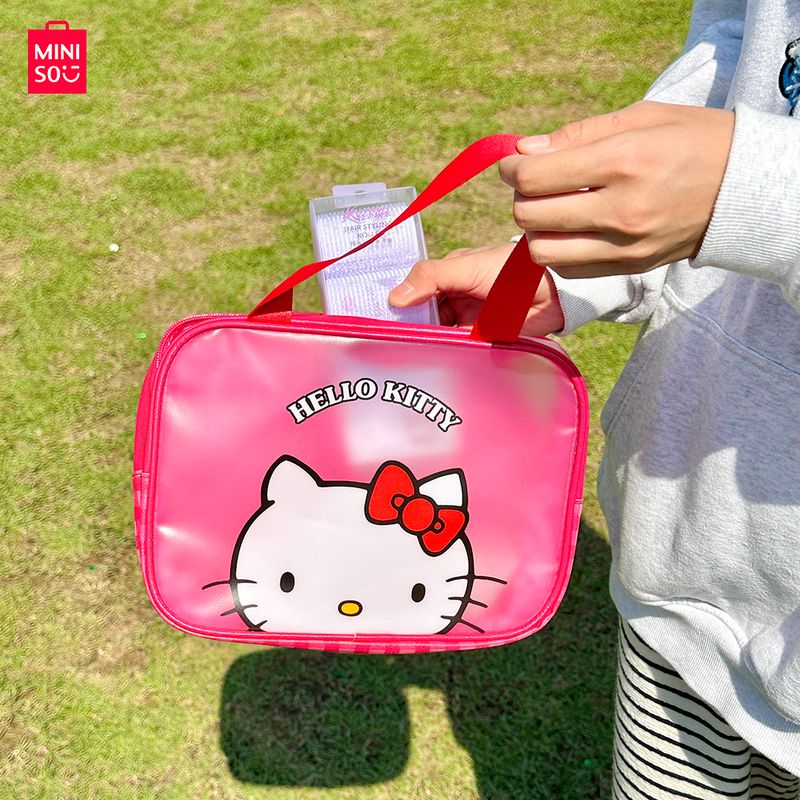 Neceser-De-Viaje-Sanrio-Hello-Kitty-Impermeable-Sint-tico-Rojo-25x10x18-cm-3-17137