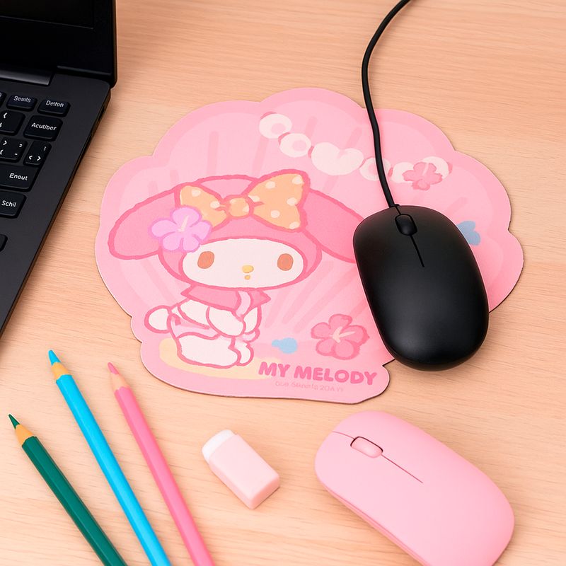 Mouse-Pad-Sanrio-My-Melody-Concha-De-Mar-Textil-Rosa-24x21-cm-2-30809