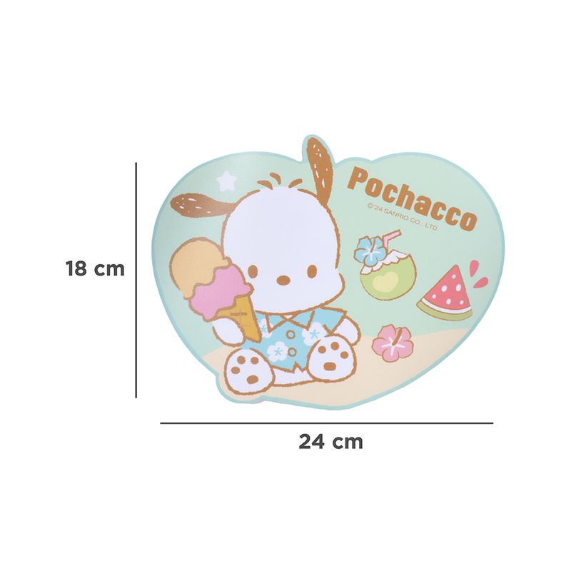Mouse-Pad-Sanrio-Pochacco-Verano-En-La-Playa-Verde-24x18-cm-4-30810
