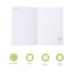 Libreta-Sanrio-Kuromi-Pasta-Suave-Lila-14x20-4-cm-104-Hojas-Rayas-3-30883