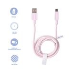 Cable-De-Carga-Super-R-pida-Y-Datos-USB-A-Tipo-C-Nailon-Reforzado-Rosa-1-m-66-W-3-30893