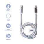 Cable-De-Carga-R-pida-Y-Datos-Tipo-C-Nailon-Reforzado-Plateado-1-m-60-W-4-30899