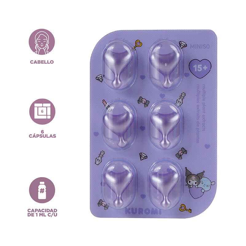 Capsulas-Para-El-Cabello-Sanrio-Kuromi-1-Ml-Extractos-De-Planta-6-Piezas-4-30904