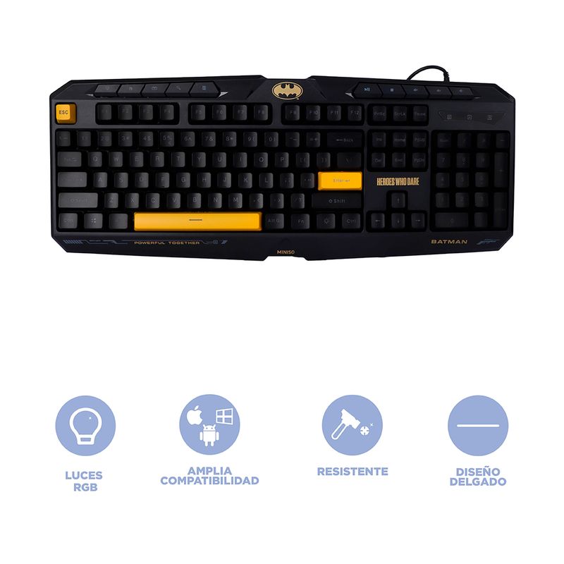 Teclado-Con-Cable-DC-Batman-Gamer-Sint-tico-Negro-42-8x12-6x3-cm-3-30969