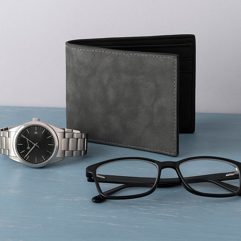 Cartera-Para-Hombre-Bifold-Sint-tica-Gris-11x10x2-cm-2-30972