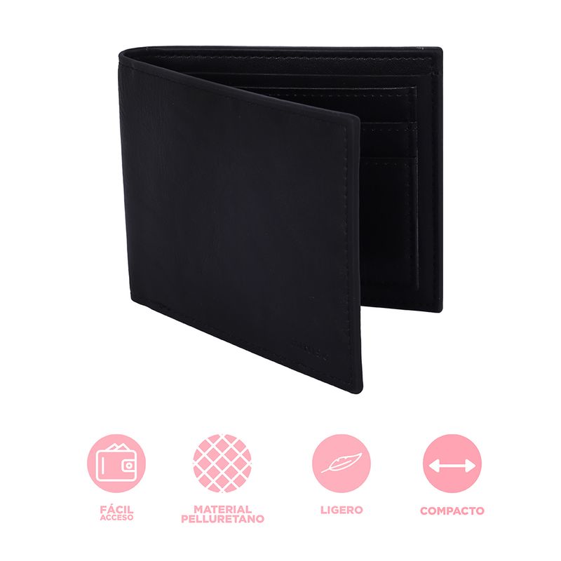 Cartera-Para-Hombre-Bifold-Sint-tica-Negra-11x10x2-cm-Dise-o-Tipo-Piel-3-30974