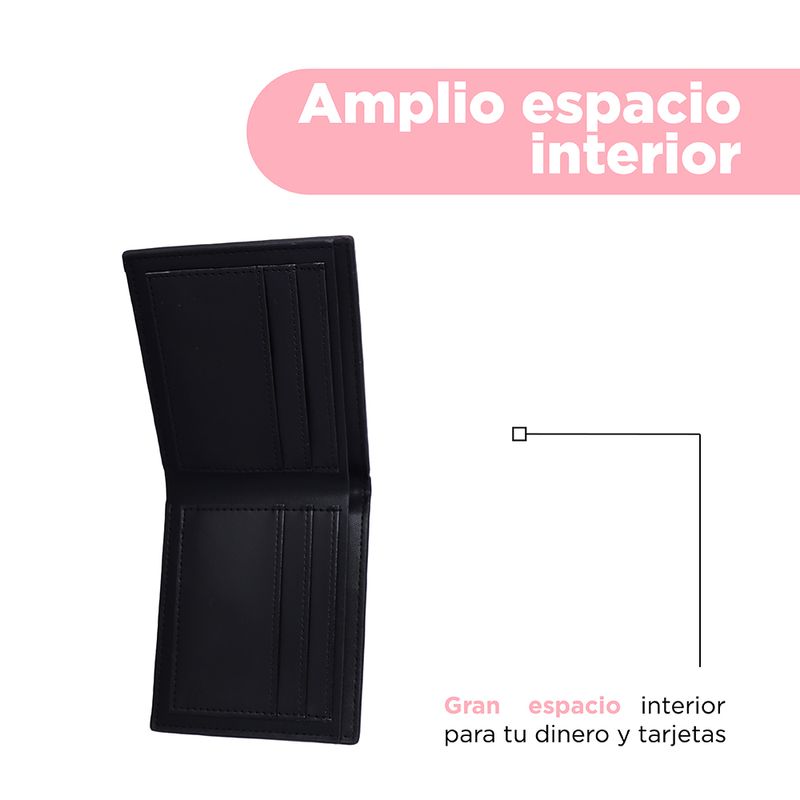 Cartera-Para-Hombre-Bifold-Sint-tica-Negra-11x10x2-cm-Dise-o-Tipo-Piel-5-30974