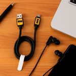 Cable-De-Carga-Super-R-pida-Y-Datos-DC-Batman-USB-A-Tipo-C-Nailon-Reforzado-Negro-1-m-66-W-2-30978