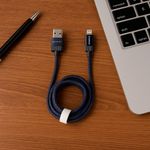 Cable-De-Carga-R-pida-Y-Datos-Life-Is-For-Fun-Nailon-Reforzado-Azul-1-m-60-W-Tipo-C-2-31008