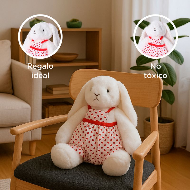 Peluche-Conejita-Con-Vestido-Felpa-Blanca-41x46-cm-5-31047